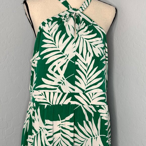 Torrid Stretch Tropical Halter Dress 2 2X 18/20 - Picture 6 of 13
